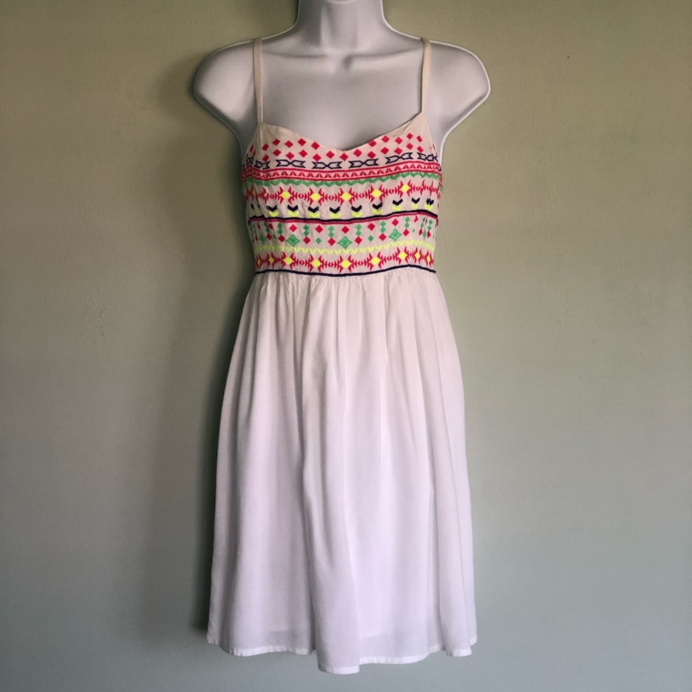 Mudd White southwest boho sundress